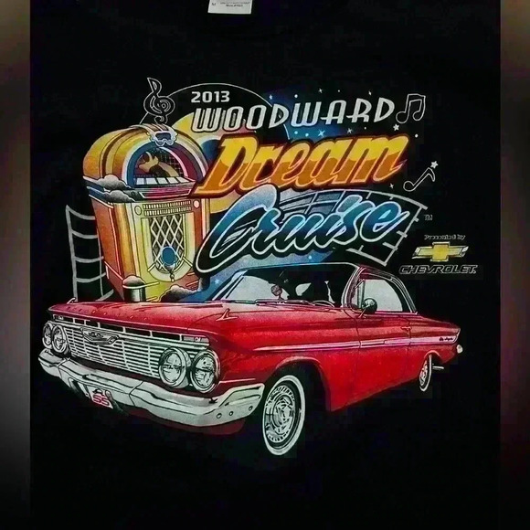 Woodward Dream Cruise 2013 Gildan Men’s Medium Cotton Short Sleeve Graphic Tee - Picture 2 of 7